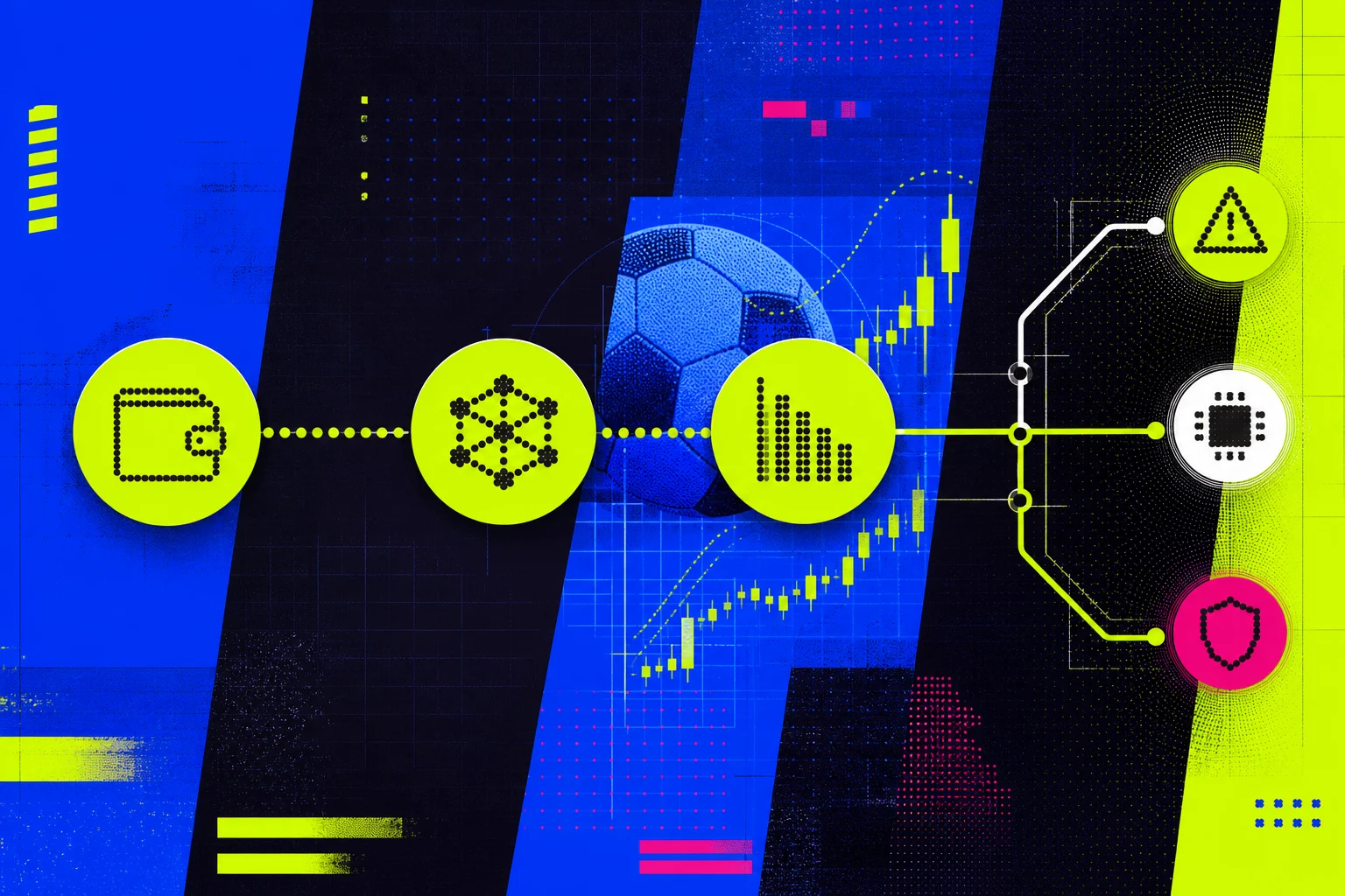 Crypto sports betting payment flow with wallet, odds, and risk markers